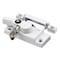 Prime-Line Keyed Child-Proof Sash Lock, 2-3/16 in. Hole Centers, Diecast Zinc, Painted White (Single Pack) F 2624 - alternate 1